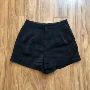 Black high waisted shorts